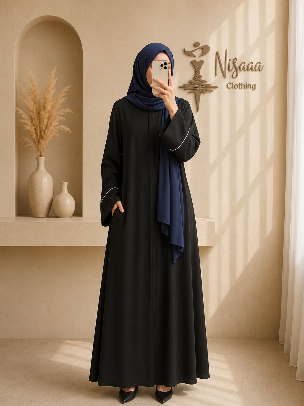 Aylin Noir Abaya