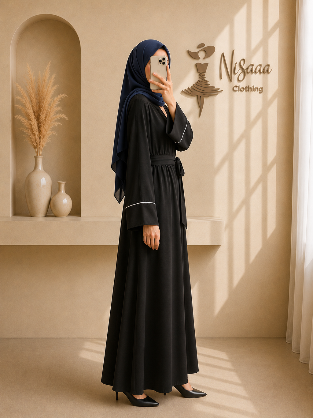 Aylin Noir Abaya